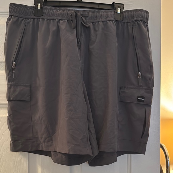 Slate Gray Women's Cargo Shorts - Picture 1 of 3
